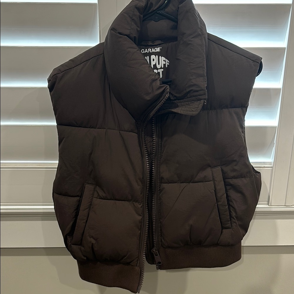 Garage Brown Mini Puff Vest